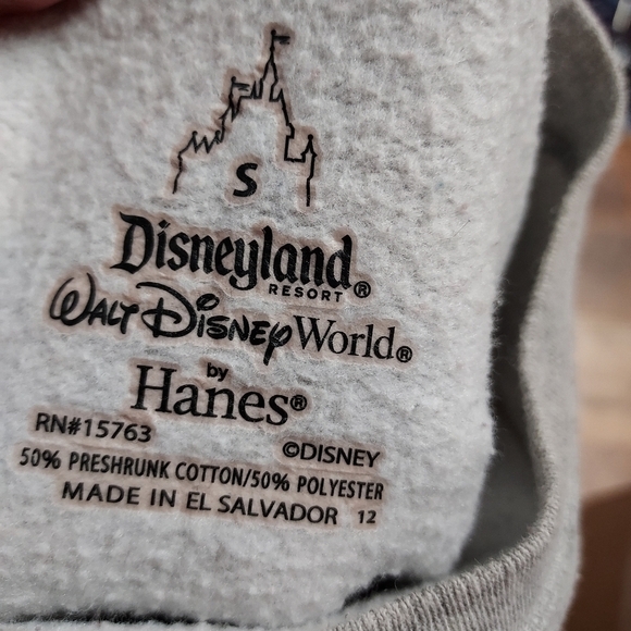 Vintage Mickey Mouse Small Sweatshirt gray L/S Crew Neck by Walt Disney Land - Picture 3 of 11